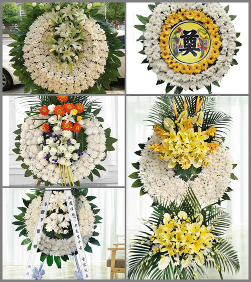 山西忻州五台县沟南乡两涧村花圈速递